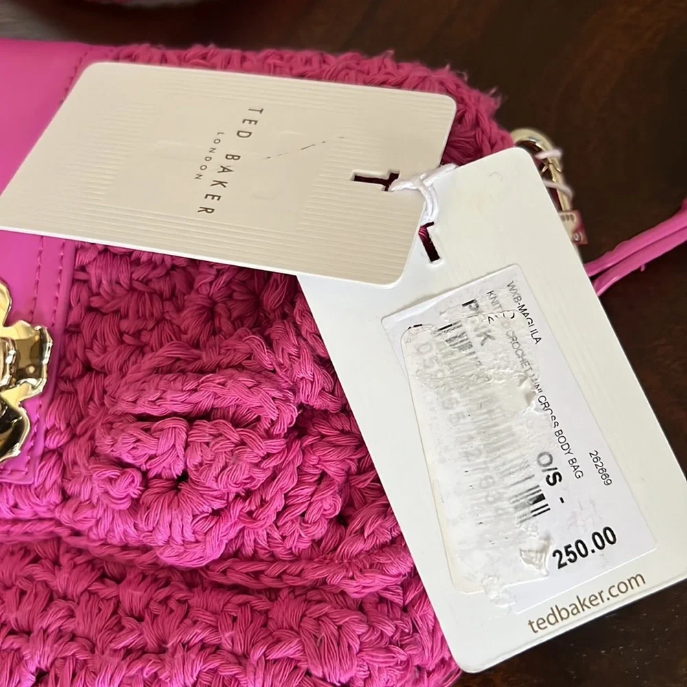 Ted Baker Maglila Knitted Crochet CrossBody Bag. - Picture 16 of 16